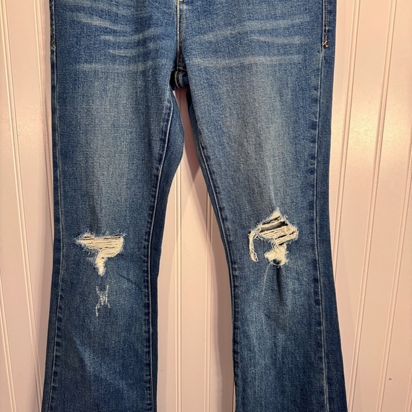 Dear John Distressed High-Waisted Bootcut Medium Wash Women’s Denim Jeans Sz 26 - Picture 3 of 15